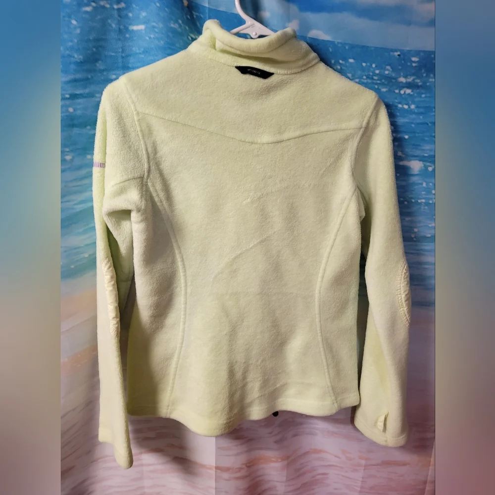COLUMBIA WOMEN'S YELLOW FLEECE INTERCHANGE LINER JACKET FULL ZIP SIZE‎ MEDIUM